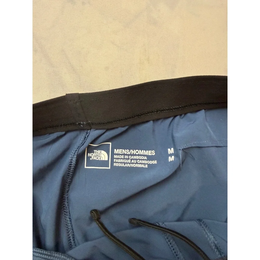 NORTH FACE Mens Medium Blue Lightweight Pull on Joggers Pants QQ16